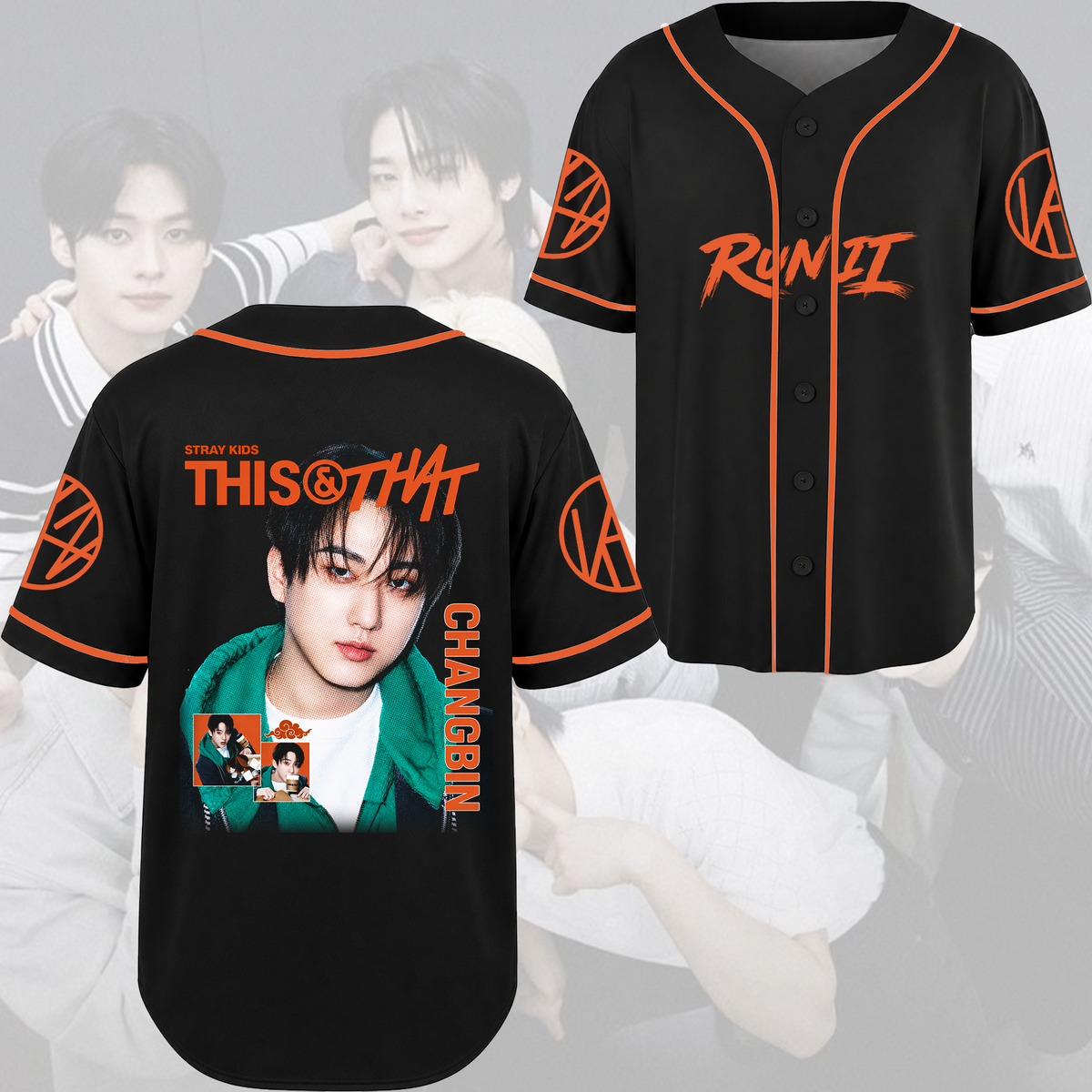 Stray Kids Visual Baseballtrikot modernes Hip-Hop K-Pop Streetwear Fan-Geschenke