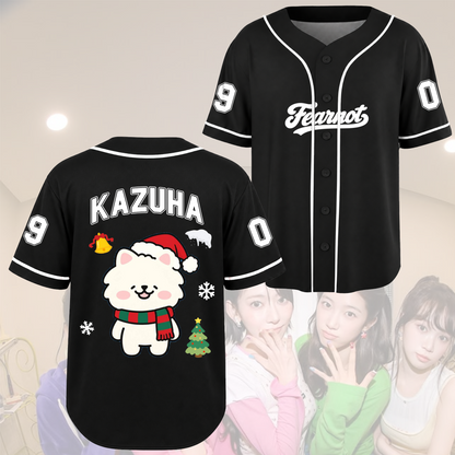 LE SSERAFIM Pureflow Tour Made My Night Pink Anime Baseball-Trikot Geschenk für Fans