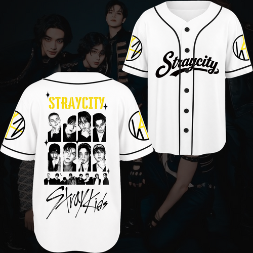 Straycity Stray Kids Konzert-Baseballtrikot Geschenk für Fans