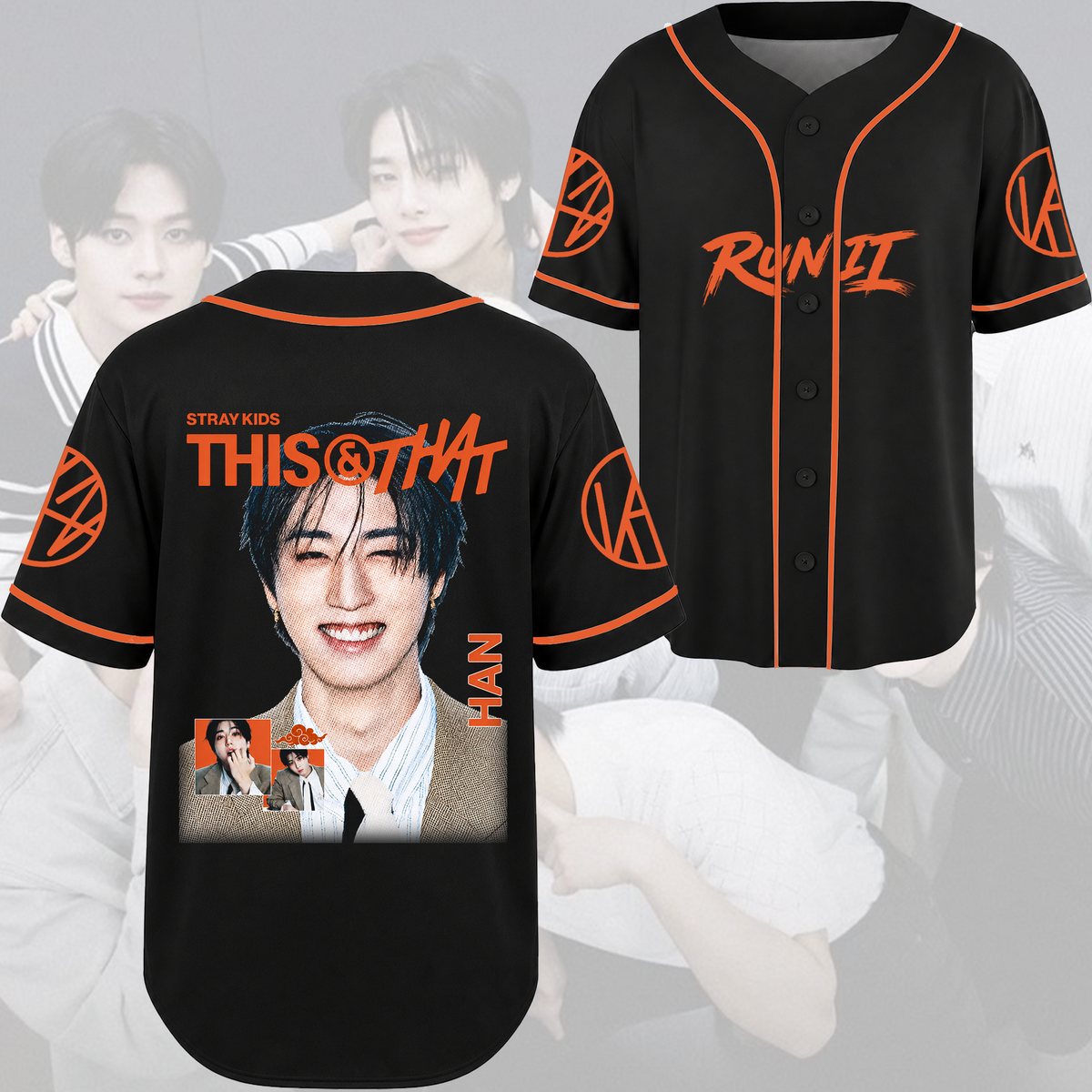 Stray Kids Visual Baseballtrikot modernes Hip-Hop K-Pop Streetwear Fan-Geschenke