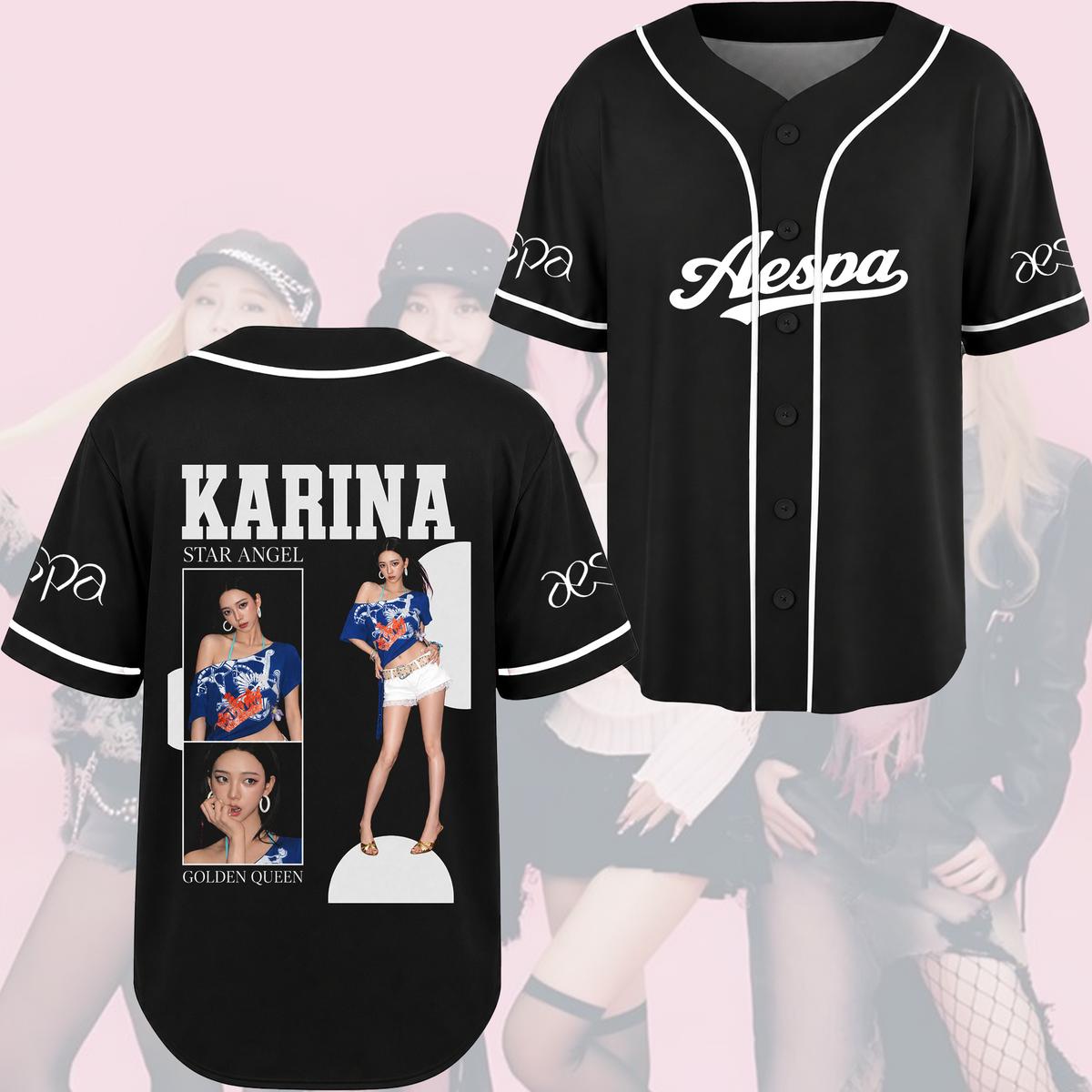 Aespa Visual Baseballtrikot 2026 Tour Konzert Outfit Fan-Merch
