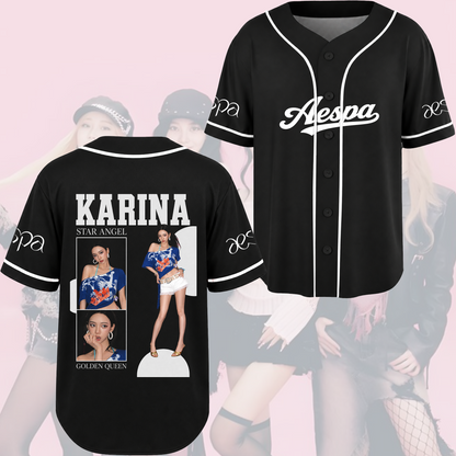 Aespa Visual Baseballtrikot 2026 Tour Konzert Outfit Fan-Merch