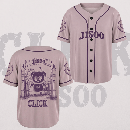 Jisoo Click Solo Purple Baseball Jersey BLACKPINK Concert Outfit