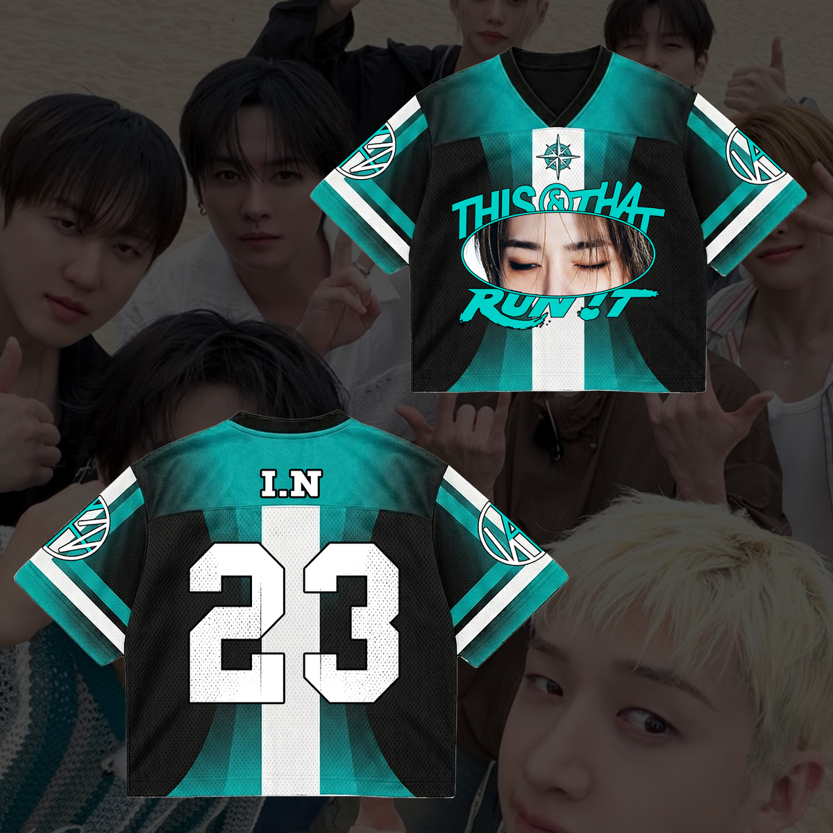 Stray Kids Eye This & That Album Mixed Mesh Jersey Geschenke für Stay