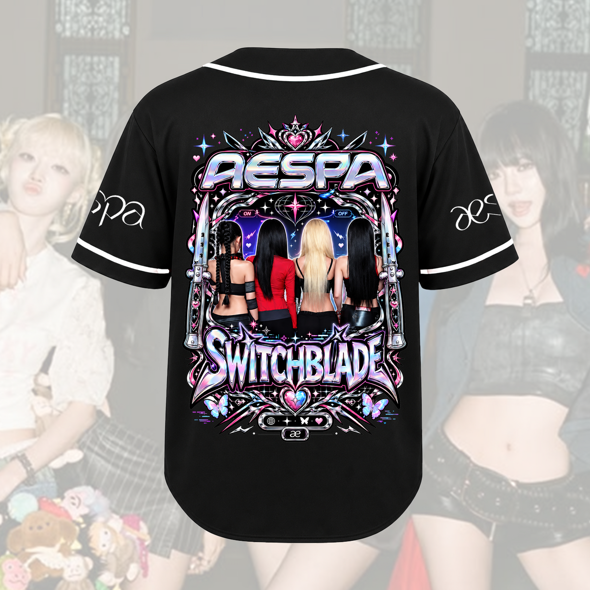 Cyberpunk aespa Switchblade Baseballtrikot SYNK Complexity Fan MY Geschenke