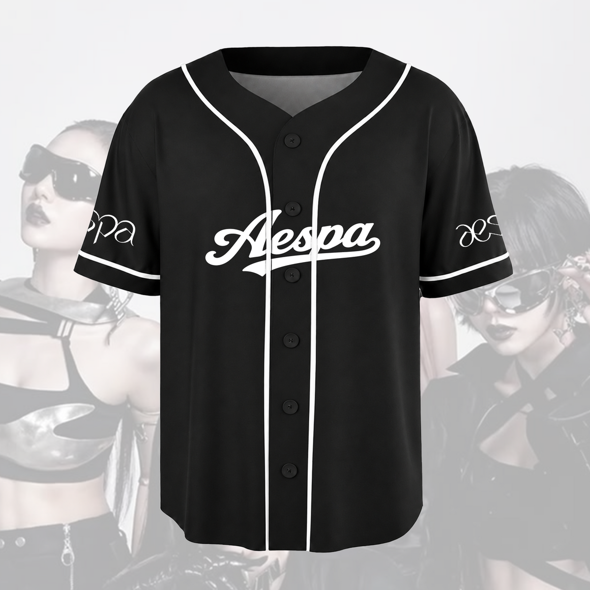 Aespa Synk Complexity Welttournee Vintage Bootleg Baseballtrikot Fan-Geschenke