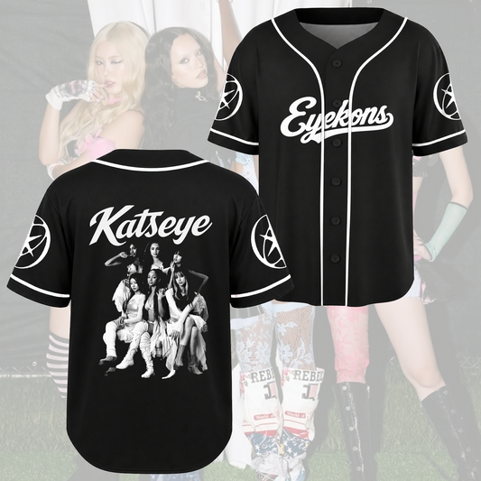 KATSEYE The Wildworld Tour Vintage-Baseballtrikot Fan-Edition