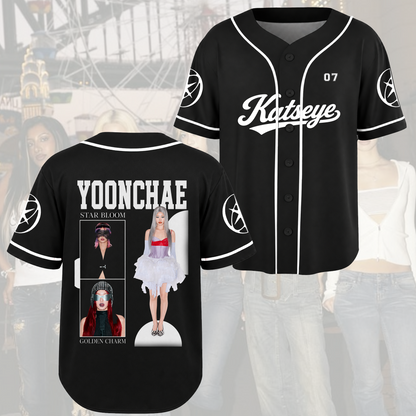 KATSEYE Streetwear Baseball-Trikot The Wildworld Tour Outfit Geschenk für Fans