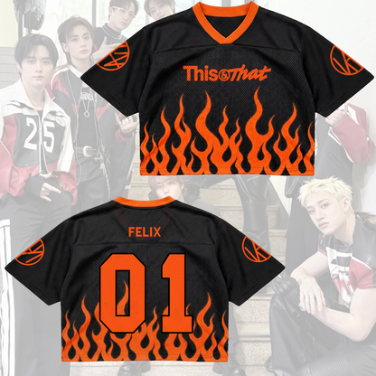 Bold Stray Kids This That Album Jersey Run It Merch Geschenk für STAY