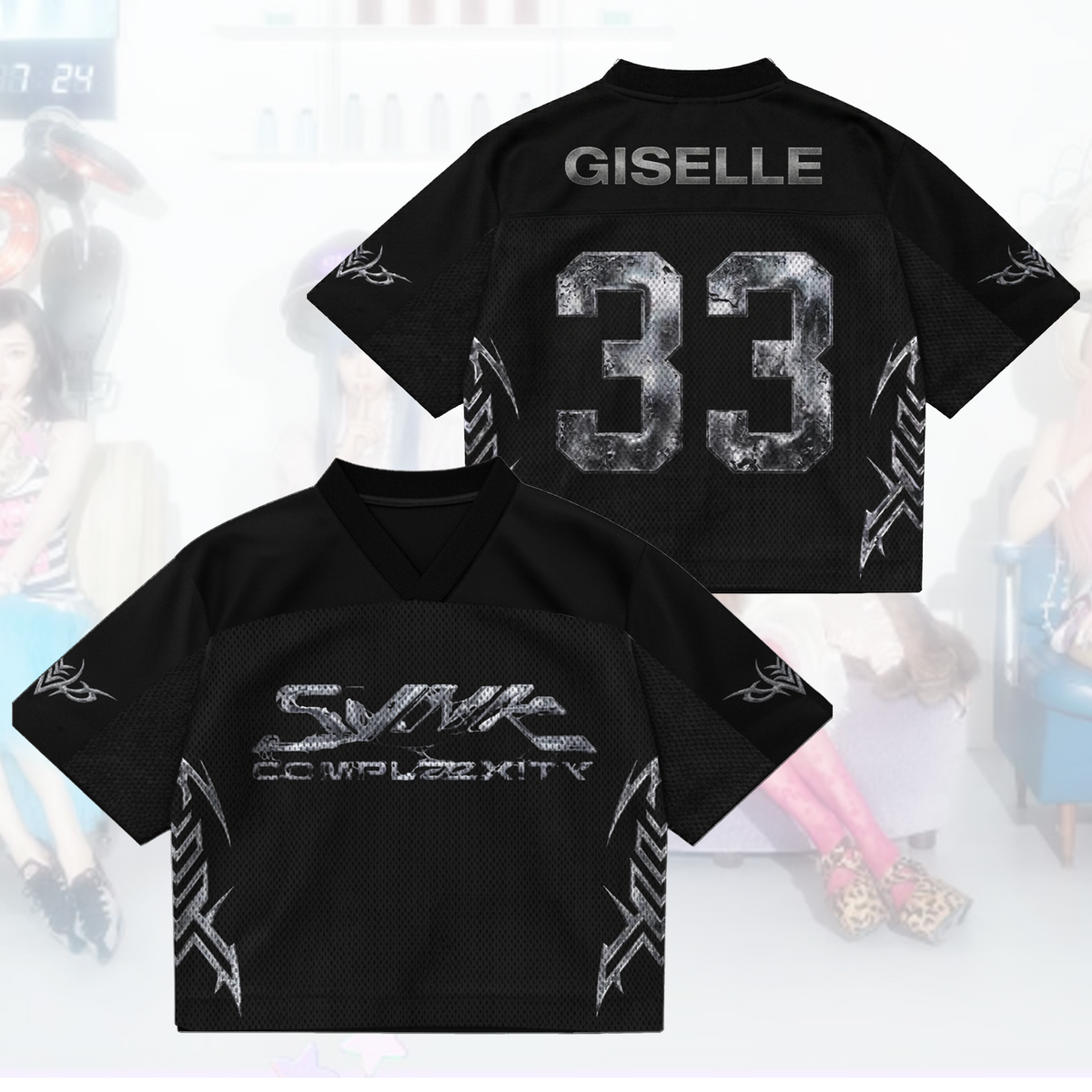 SYNK COMPLaeXITY AESPA Mixed-Mesh-Trikot Geschenk für Fans