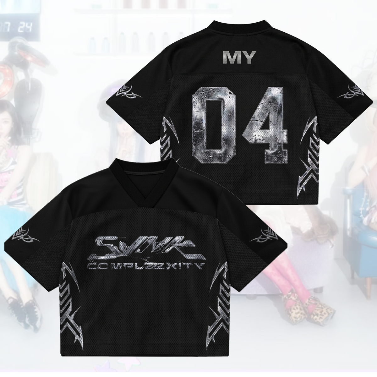 SYNK COMPLaeXITY AESPA Mixed-Mesh-Trikot Geschenk für Fans