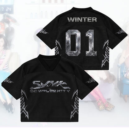 SYNK COMPLaeXITY AESPA Mixed-Mesh-Trikot Geschenk für Fans