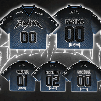 Aespa Rich Man Mixed Mesh Jersey Football Ver 2