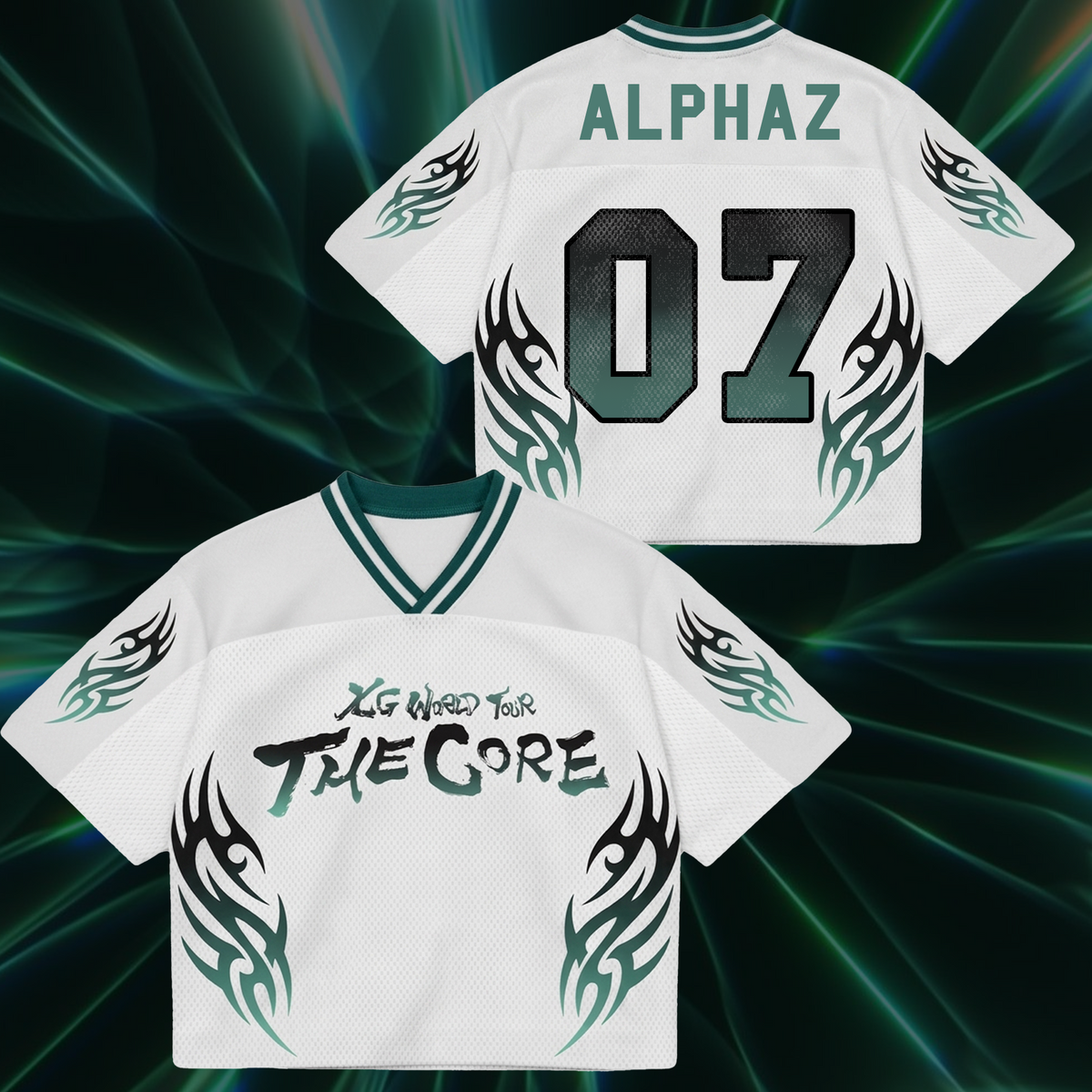 Flawless XG The Core  World Tour Mixed Mesh Jersey Gift For Alphaz