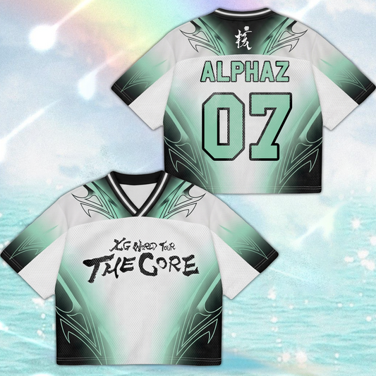 Charismatic XG The Core  World Tour Mixed Mesh Jersey Gift For Fans