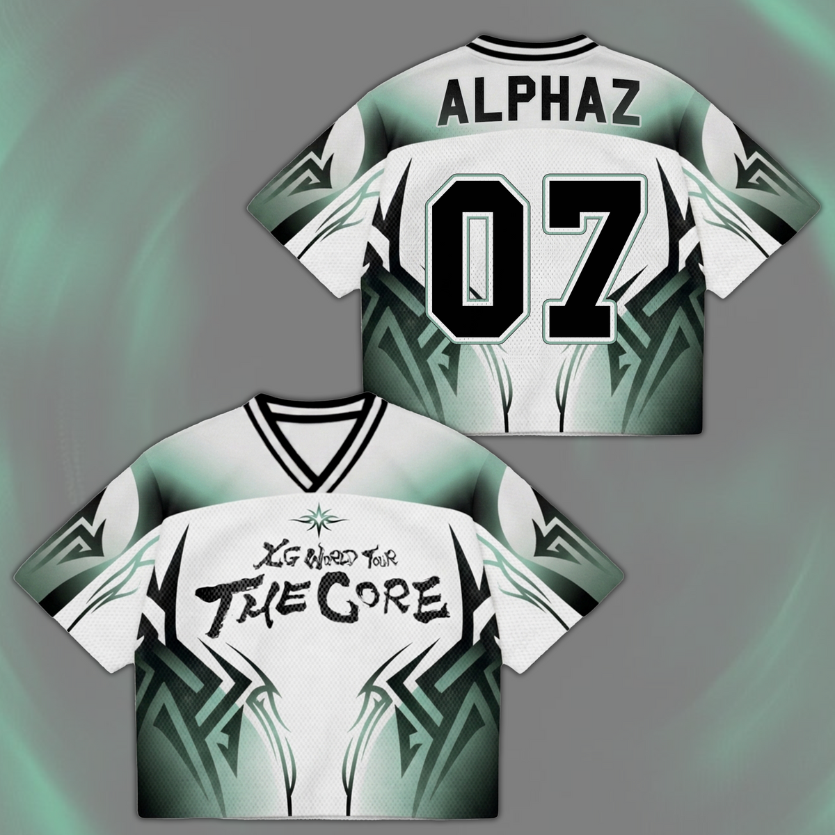 Mesmerizing XG The Core  World Tour Mixed Mesh Jersey Gift For Alphaz
