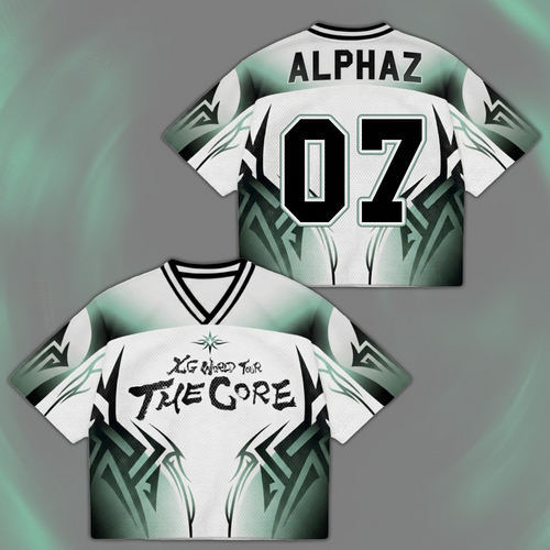 Mesmerizing XG The Core  World Tour Mixed Mesh Jersey Gift For Alphaz