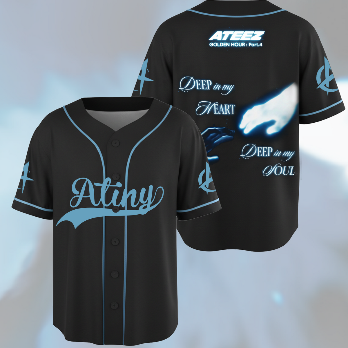 ATEEZ Golden Hour Part 4 Baseball Jersey Gift For ATINY