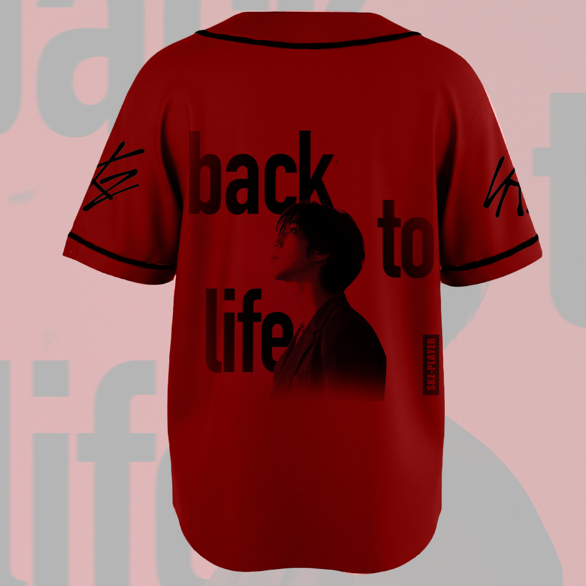 Orange Era Stray Kids Han Back To Life Baseball-Trikot Geschenk für Fans