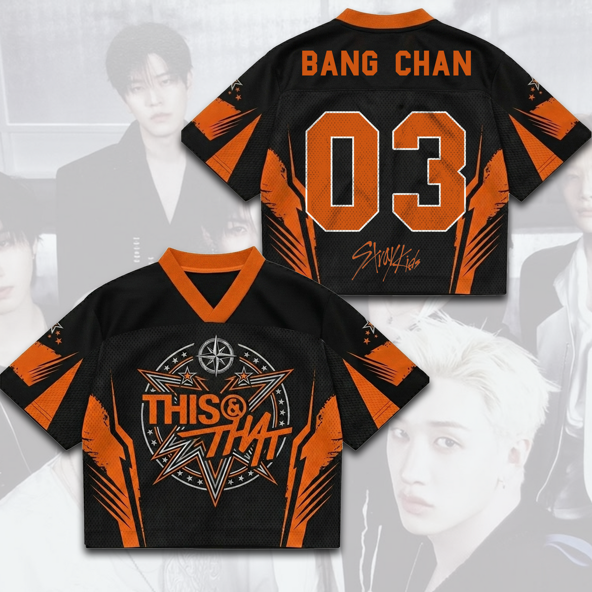 Energetisches Stray Kids This That Album Mixed Mesh Jersey Perfektes Fan-Geschenk