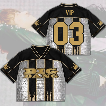 Retro BIGBANG 2026 Welttournee Mixed-Mesh-Trikot Streetwear Konzert-Outfit Geschenk für Fans