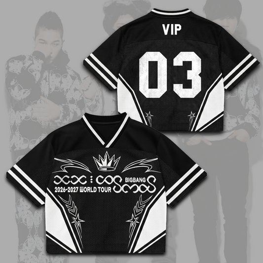 Bigbang Cosmos Welttournee gemischtes Mesh-Trikot Geschenk für Fans