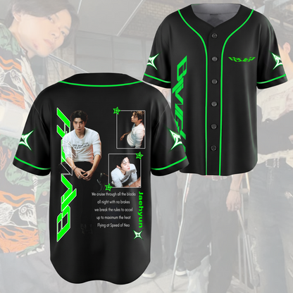 Stilvolles NCT 127 Bling-Album-Baseballtrikot Fan-Edition