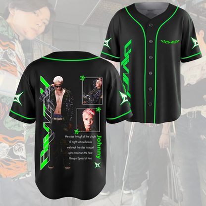 Stilvolles NCT 127 Bling-Album-Baseballtrikot Fan-Edition