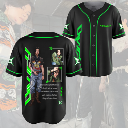 Stilvolles NCT 127 Bling-Album-Baseballtrikot Fan-Edition