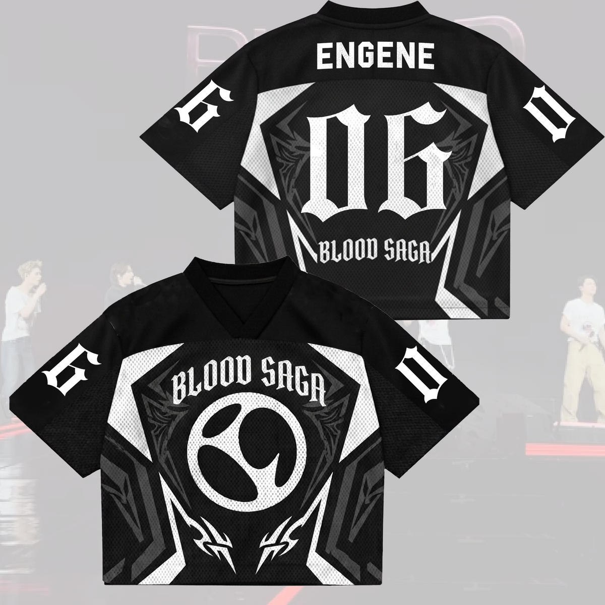 Final Stage Blood Saga Enhypen Mix-Mesh-Trikot Geschenk für Fans