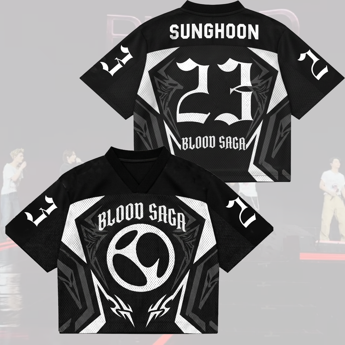 Final Stage Blood Saga Enhypen Mix-Mesh-Trikot Geschenk für Fans