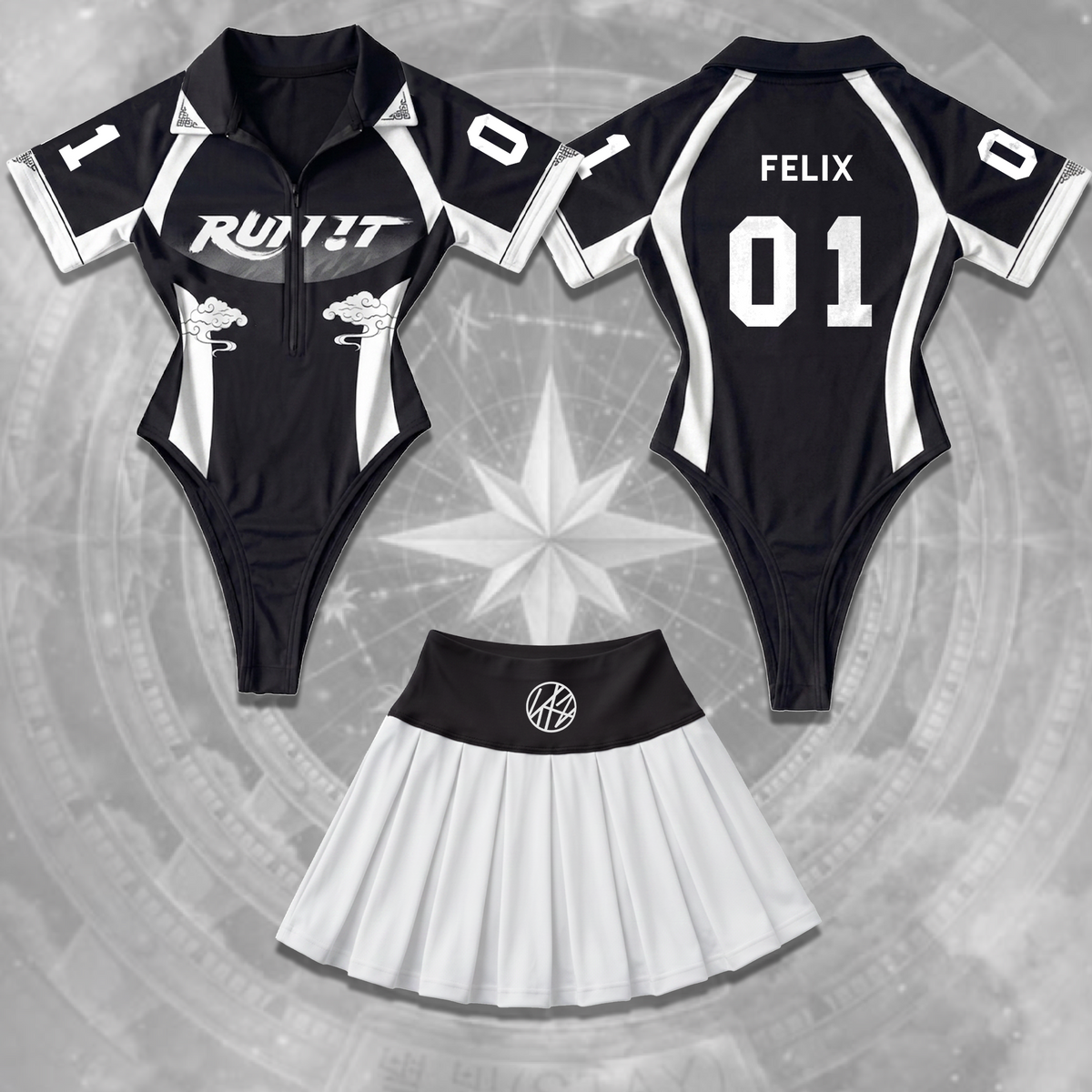 Epic Run It Stray Kids Welttournee Komplett-Jersey-Body-Set Geschenk für Stay