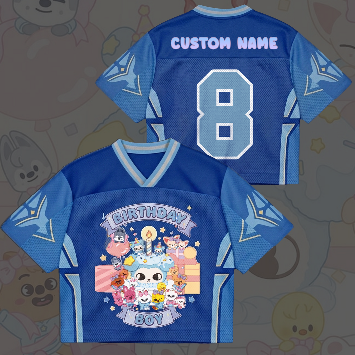Personalsiertes Stray Kids Mesh-Jersey zum Geburtstag für Jungen und Mädchen, Geschenk für Fans