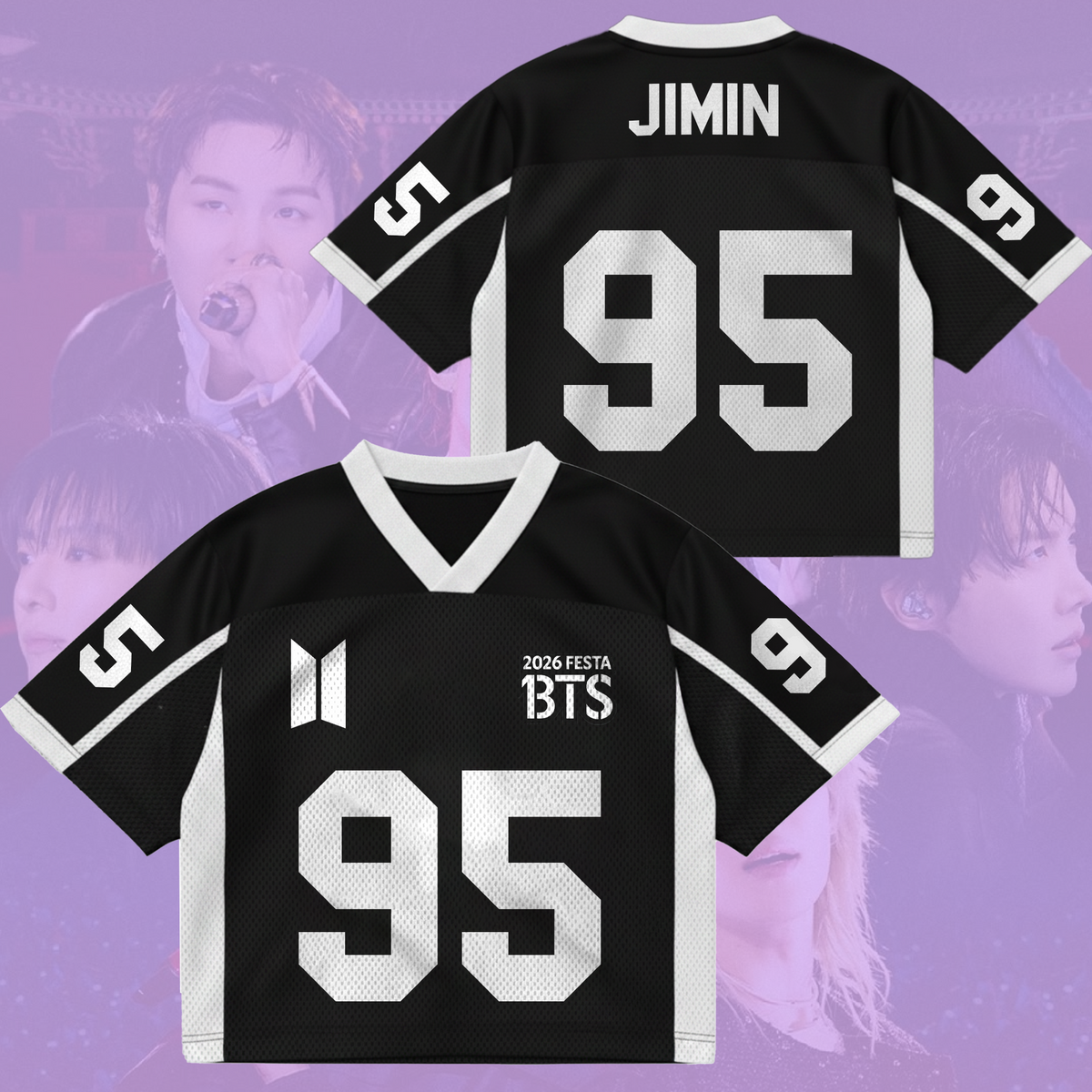 Prime Bts 2026 Festa Dreizehn Jahre Arirang World Tour Mix Mesh Trikot