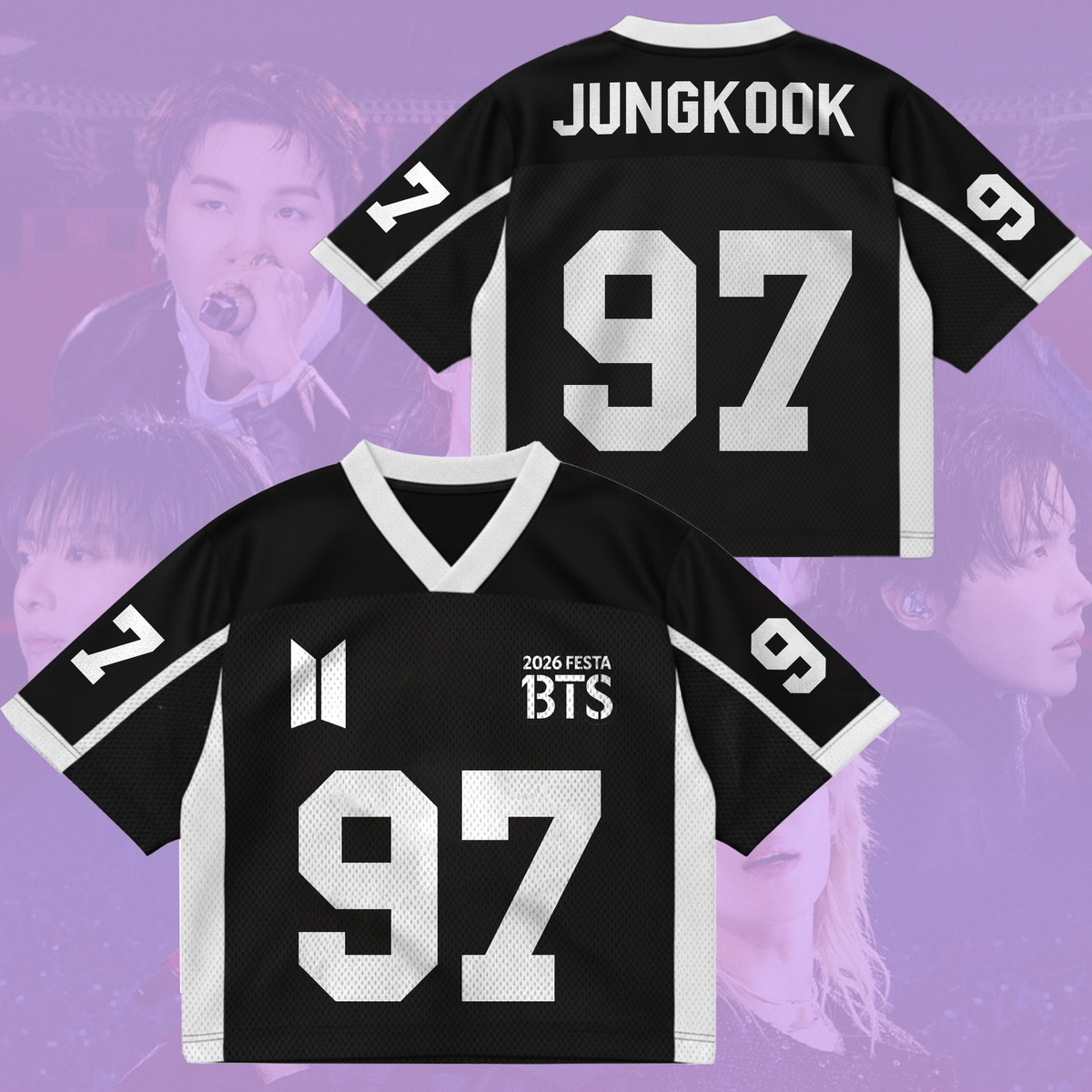 Prime Bts 2026 Festa Dreizehn Jahre Arirang World Tour Mix Mesh Trikot