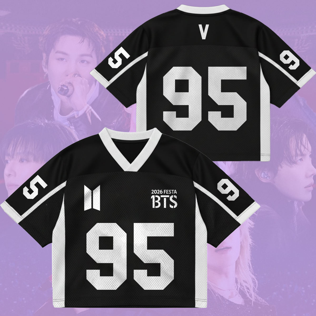 Prime Bts 2026 Festa Dreizehn Jahre Arirang World Tour Mix Mesh Trikot