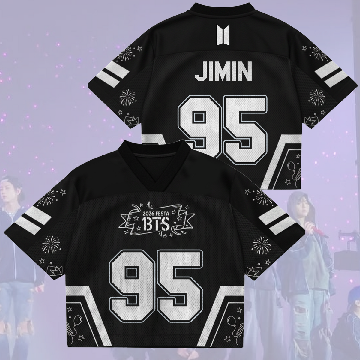 Ecstasy BTS Festa 13. Jahrestag Happy Arirang Tour Mix Mesh-Trikot