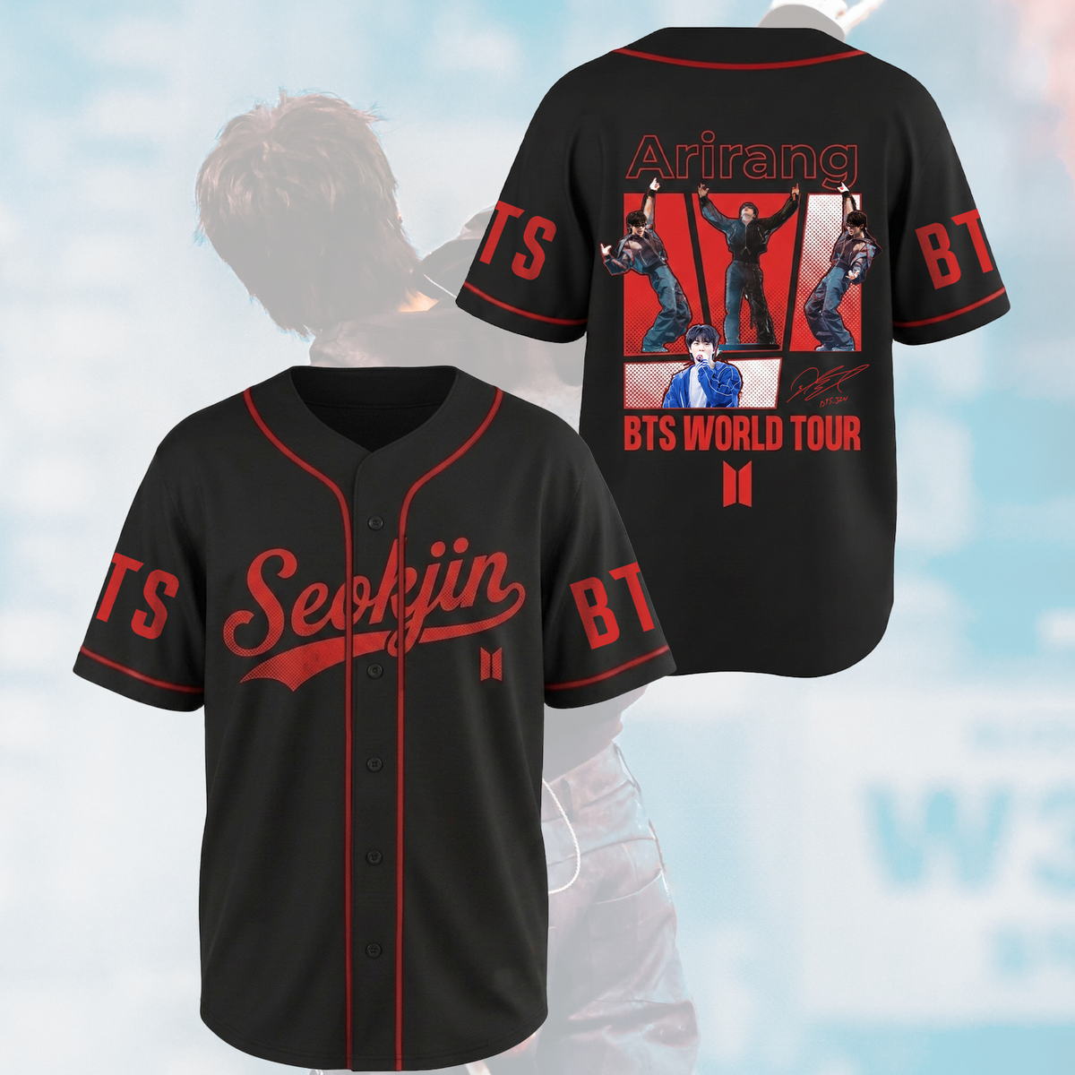 Worldwide Handsome Jin Arirang World Tour Baseball-Trikot Army Edition