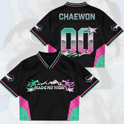 Episches LE SSERAFIM „Made My Night“ Mixed Mesh Jersey Pureflow Tour-Geschenk für Fans