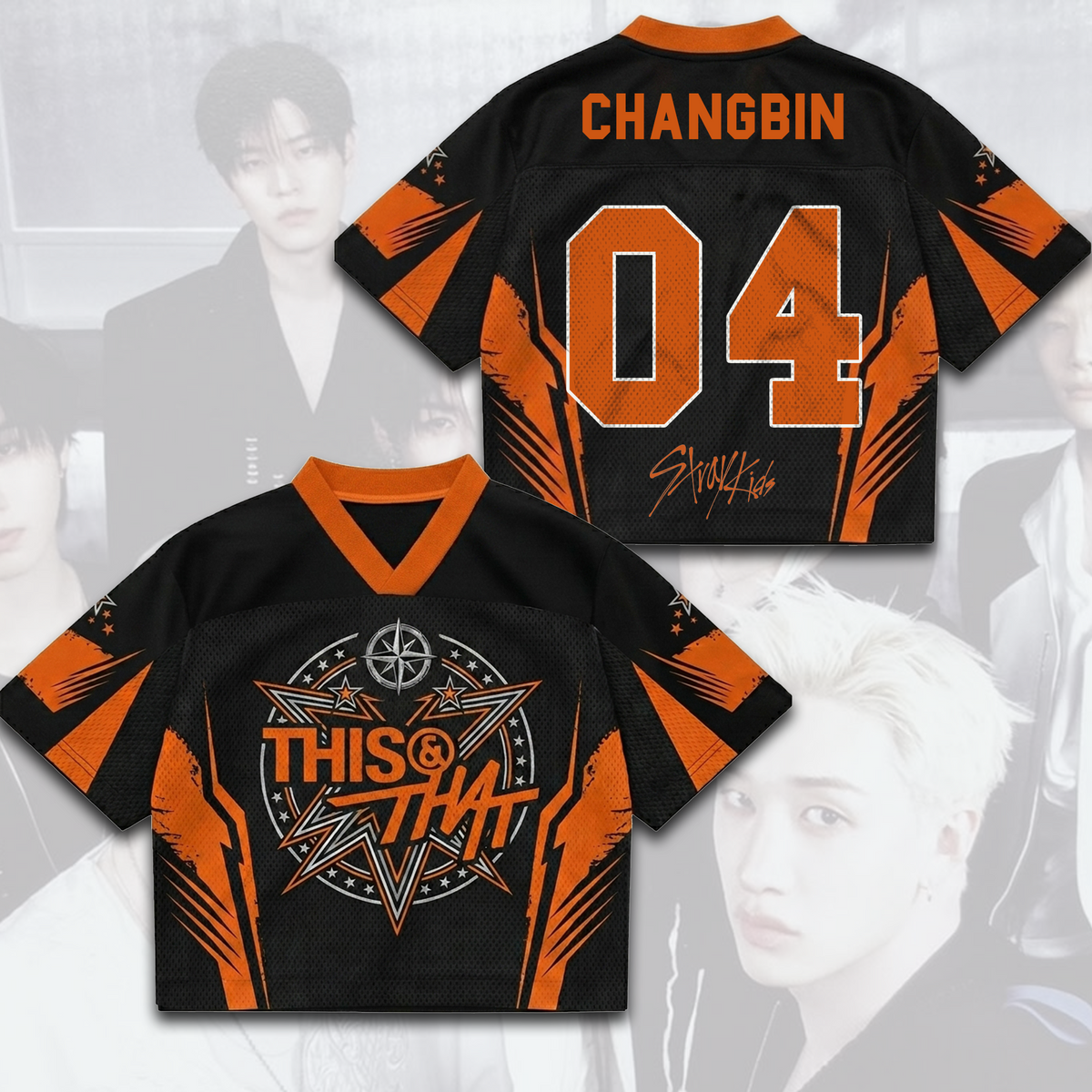 Energetisches Stray Kids This That Album Mixed Mesh Jersey Perfektes Fan-Geschenk