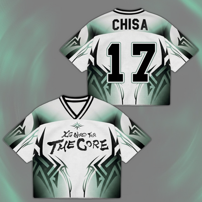 Mesmerizing XG The Core  World Tour Mixed Mesh Jersey Gift For Alphaz