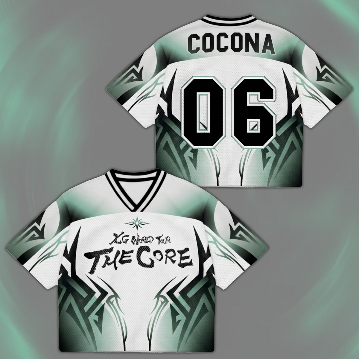 Mesmerizing XG The Core  World Tour Mixed Mesh Jersey Gift For Alphaz