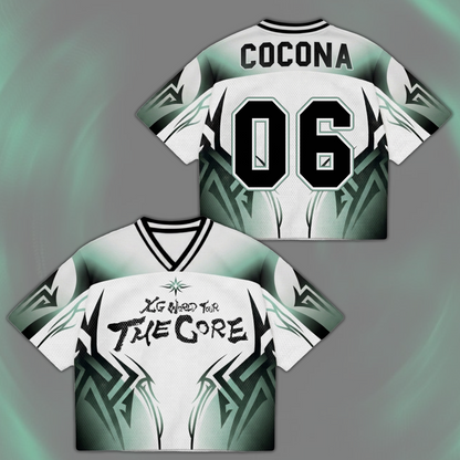 Mesmerizing XG The Core  World Tour Mixed Mesh Jersey Gift For Alphaz