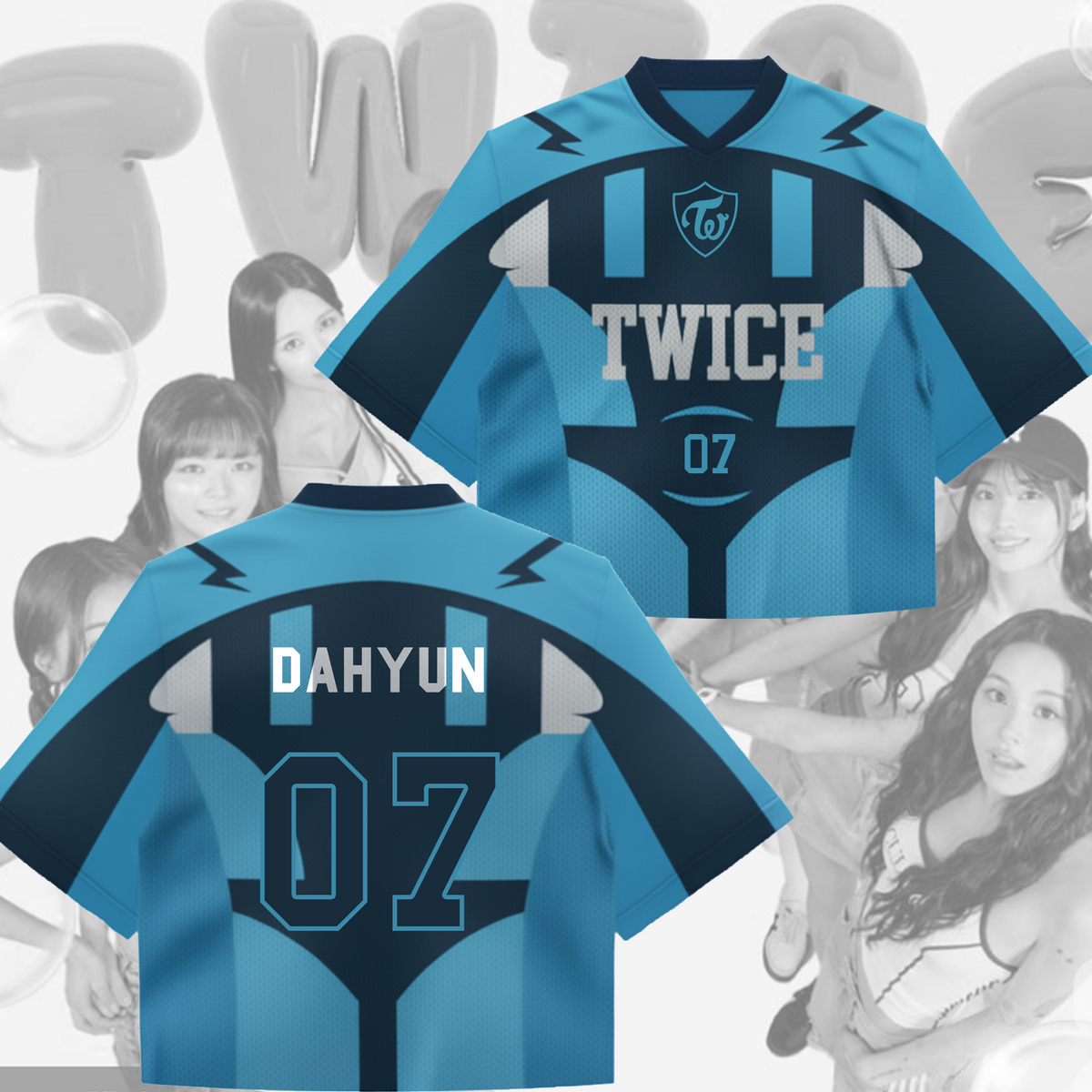 WAVESTEEᵀᴹ Train to World Tour Jersey By Twice Limited Mixed Mesh Jersey