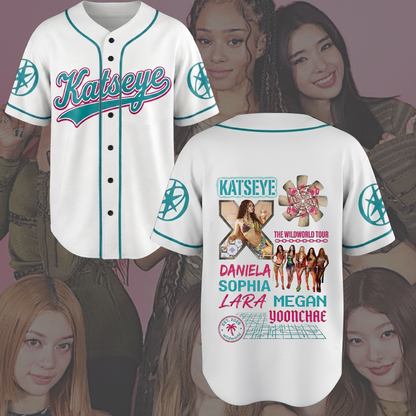 Sensationales KATSEYE Baseball-Trikot The Wildworld Tour Geschenk für Fans