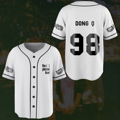 The Piece Tour Wave To Earth Weißes Baseball-Trikot Bad Piece Fan-Edition