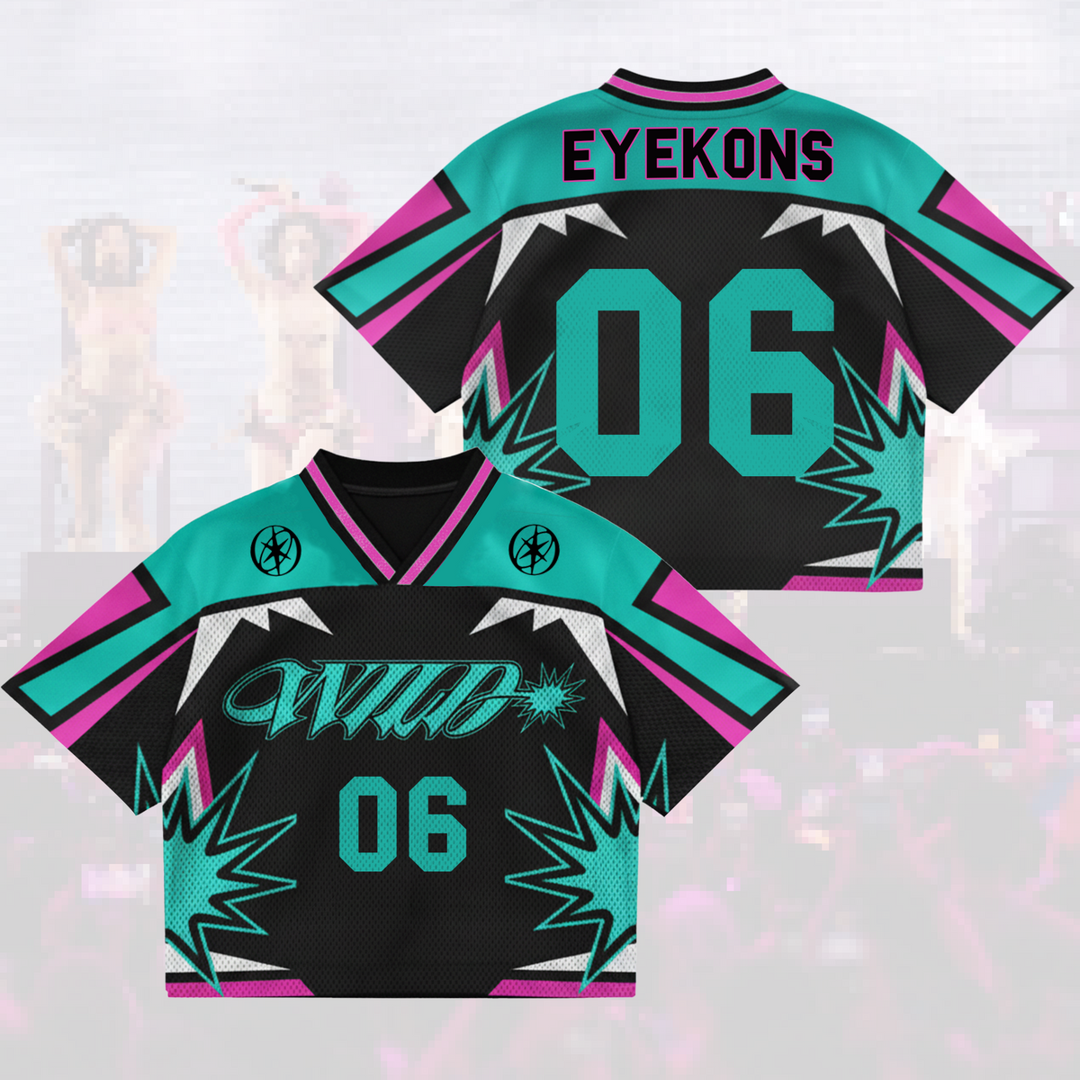 Edgy Wild Katseye Pinky Up The WildWorld Tour Mesh-Trikot Geschenk für Eyekons