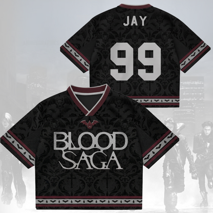 Dark Enhypen Blood Saga 2026 World Tour Mix-Mesh-Trikot