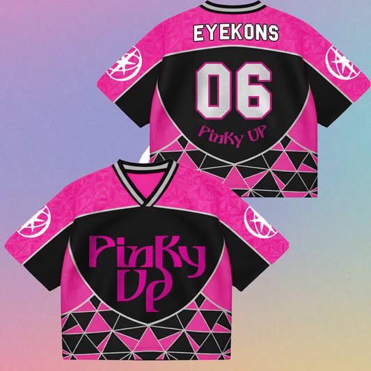Pinky Up Katseye neue Single Mixed Mesh Trikot