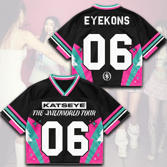 Dynamisches KATSEYE The Wild World Tour Trikot Merch Geschenk für Eyekons